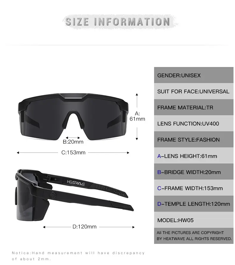 Cross-border Hot Wave Riding Eye Glasses Blue Gradient Real Film Outdoor Sports Sunglasses — feature 5