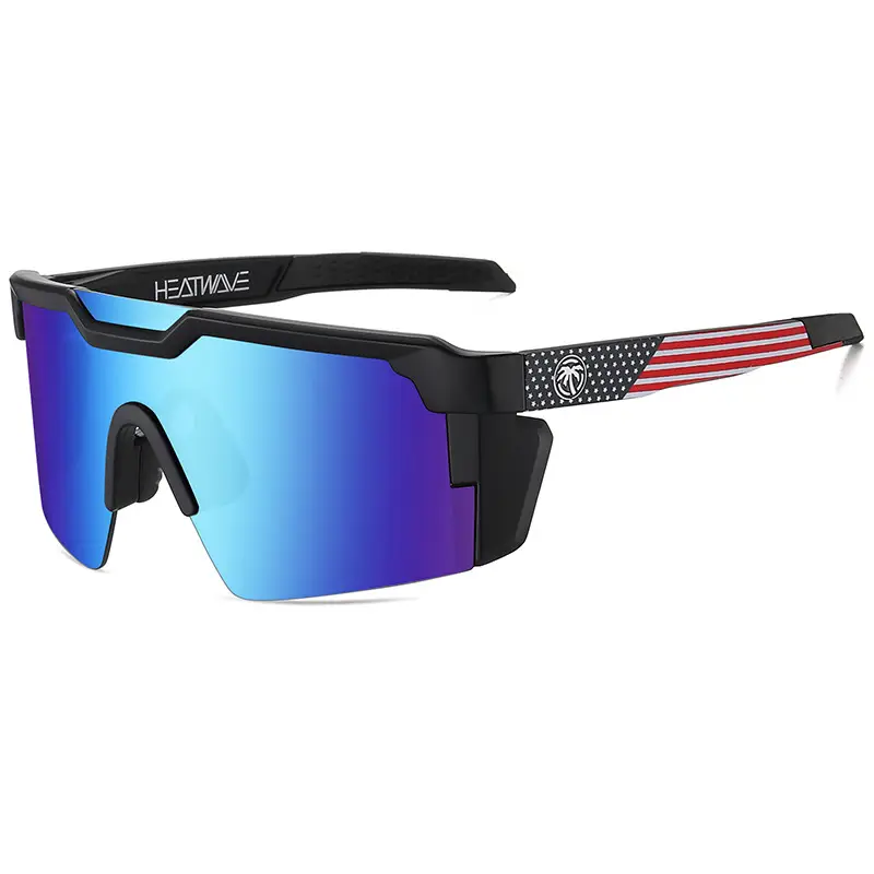 Cross-border Hot Wave Riding Eye Glasses Blue Gradient Real Film Outdoor Sports Sunglasses