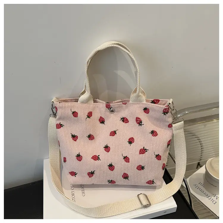 Women's Printed Canvas Shoulder Bag Large Capacity Artistic Design — feature 16