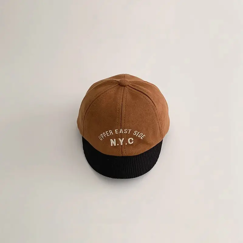 Brown Wool Cap with "Ever East Oil N.Y.C" Design - Image 3