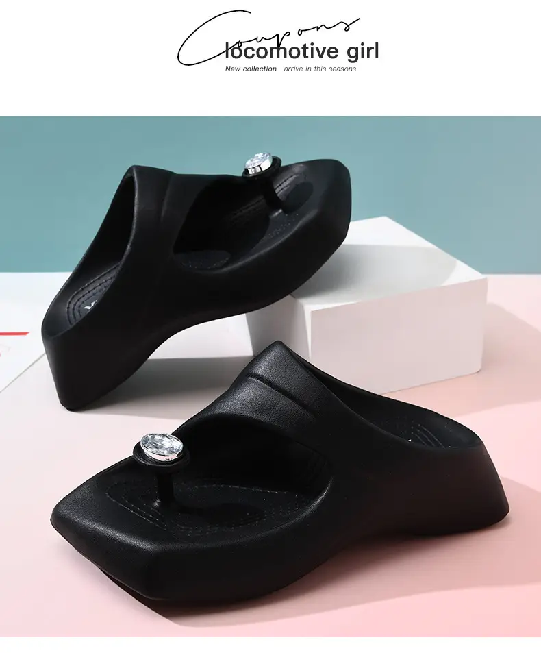 Thick-soled slippers women's outdoor outdoor wear 2024 new fashion fairy style with skirt beach Internet-famous French sandals — feature 14