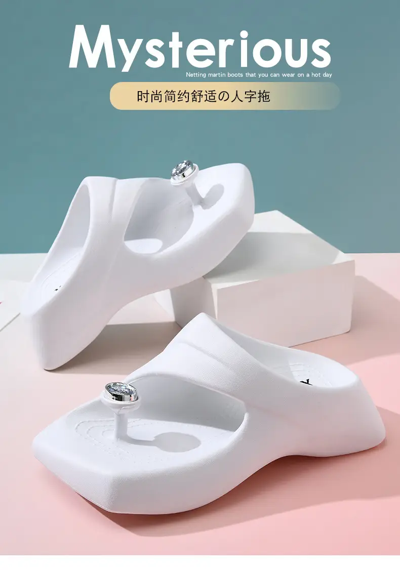 Thick-soled slippers women's outdoor outdoor wear 2024 new fashion fairy style with skirt beach Internet-famous French sandals — feature 3