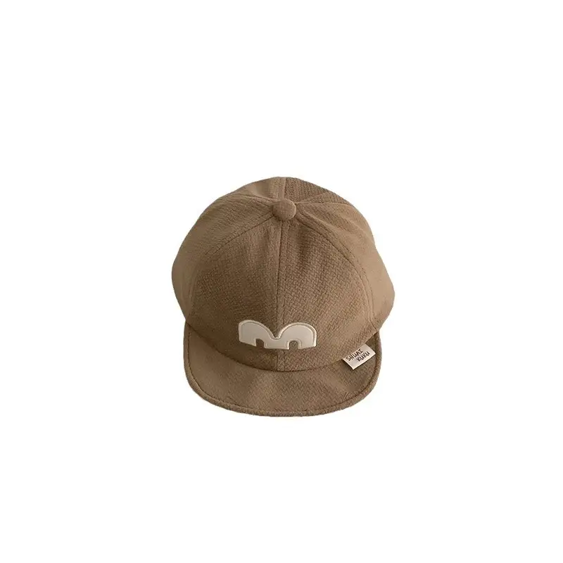 Yipan M Letter Warm Brown Baby Cap - Image 11