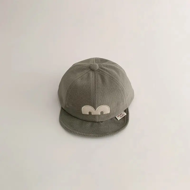 Yipan M Letter Warm Brown Baby Cap - Image 5