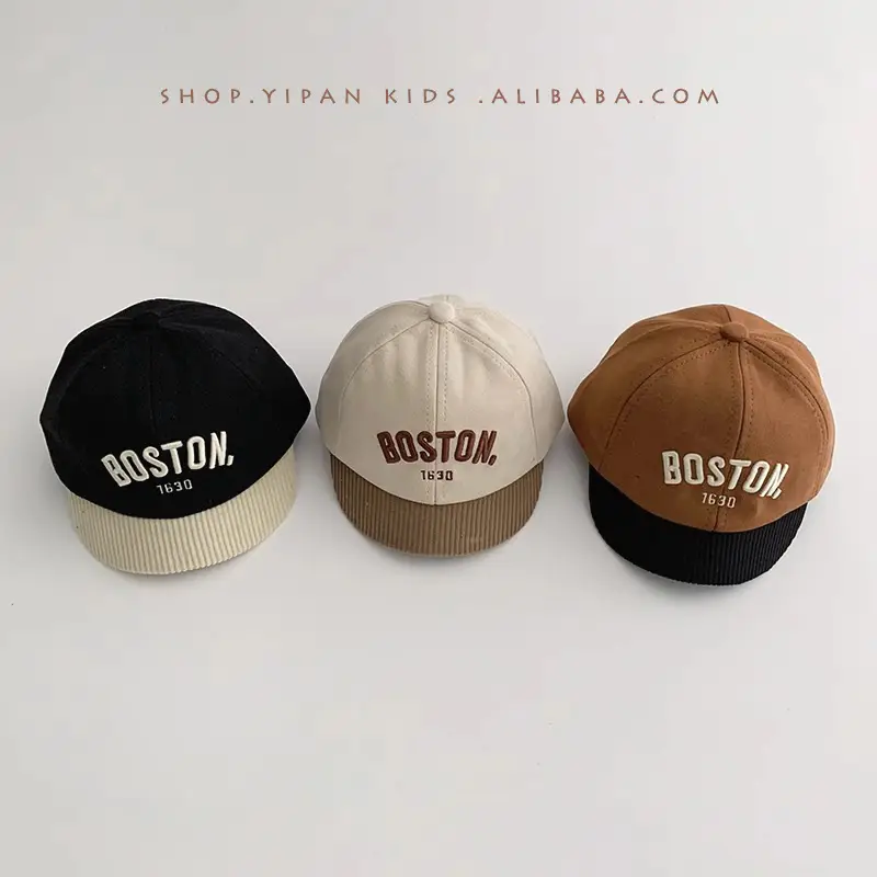 Boston Letter Baby Cap Winter Warm Windproof - Image 6