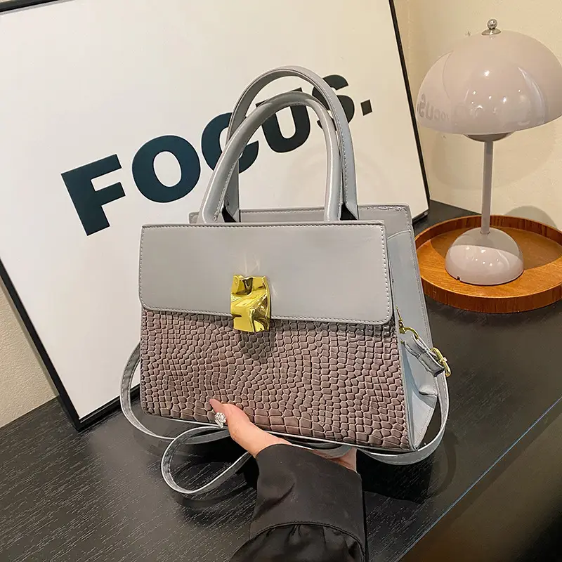 2024 Retro Croc Pattern Women's Handbags - Image 9