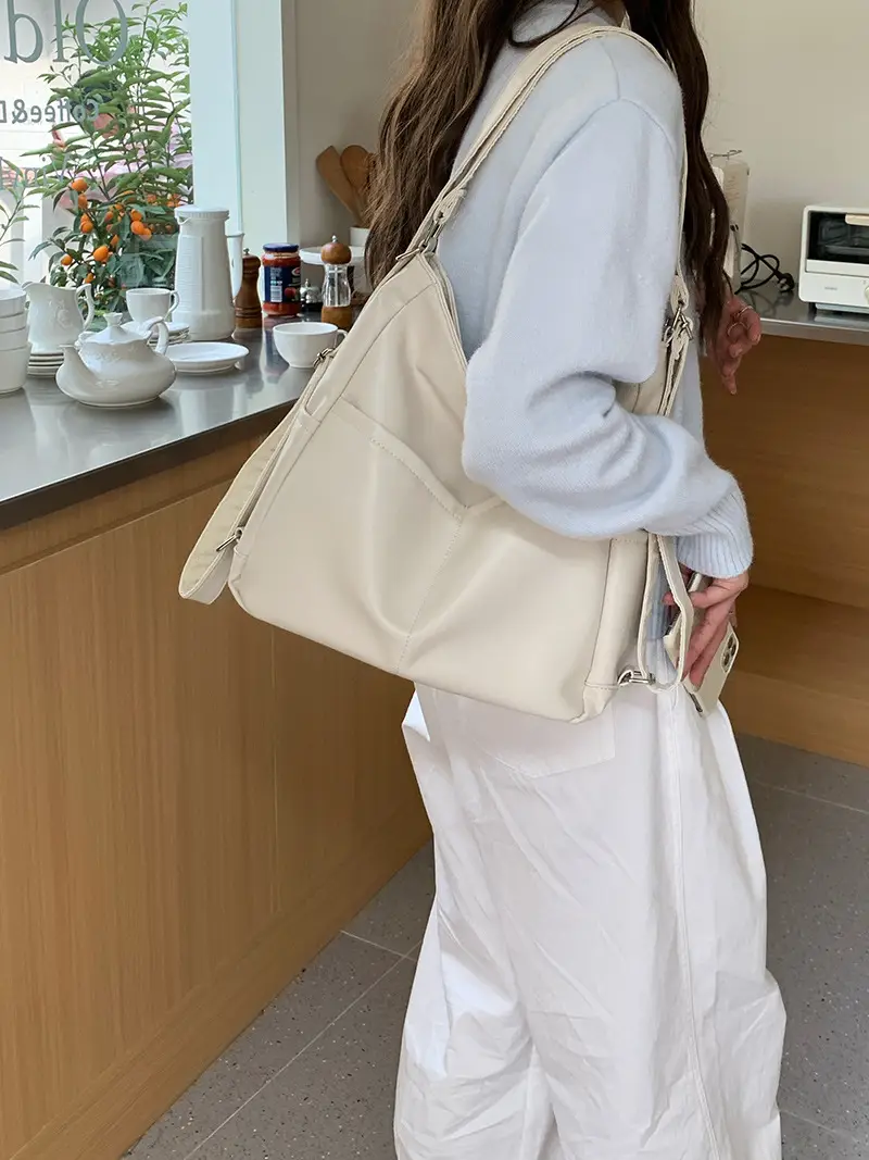 2024 Women's Black PU Leather Tote Bag Large Capacity — feature 20