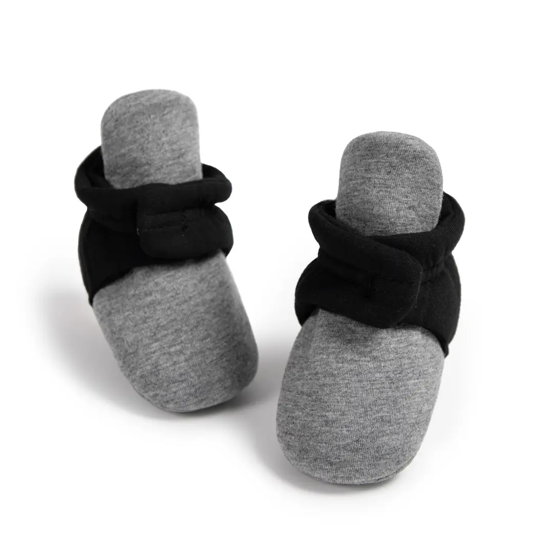 2024 cross-border spring and autumn new baby socks shoes striped non-slip soft bottom baby toddler shoes warm shoes do not drop