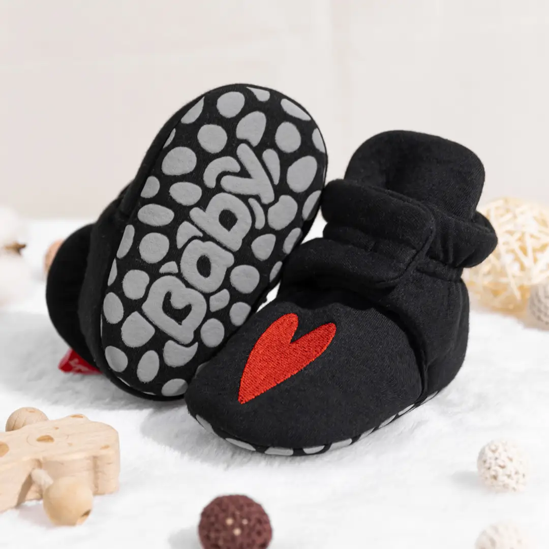 2024 cross-border spring and autumn new baby socks shoes striped non-slip soft bottom baby toddler shoes warm shoes do not drop