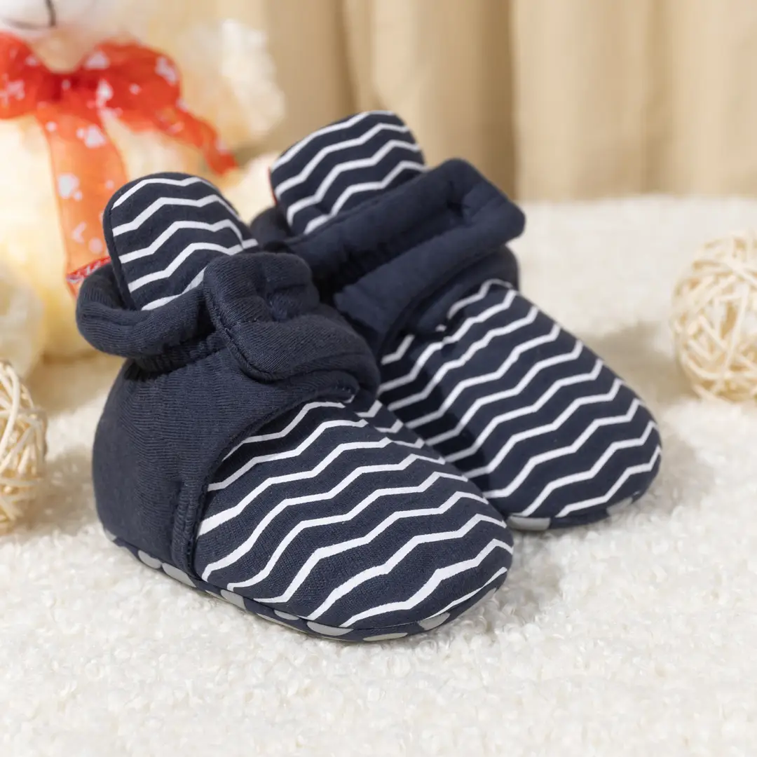 2024 cross-border spring and autumn new baby socks shoes striped non-slip soft bottom baby toddler shoes warm shoes do not drop — feature 13
