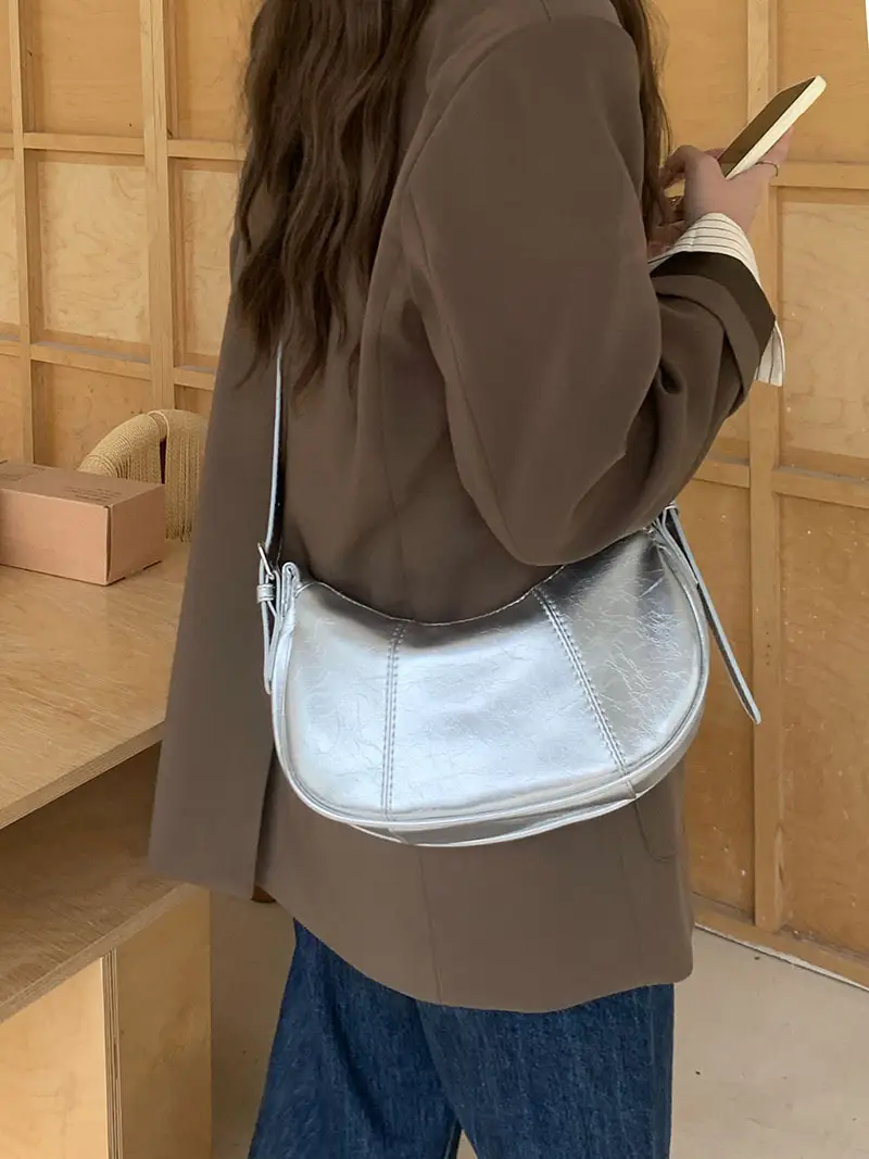 Silver High-End Shoulder Crossbody Bag for Women — feature 7