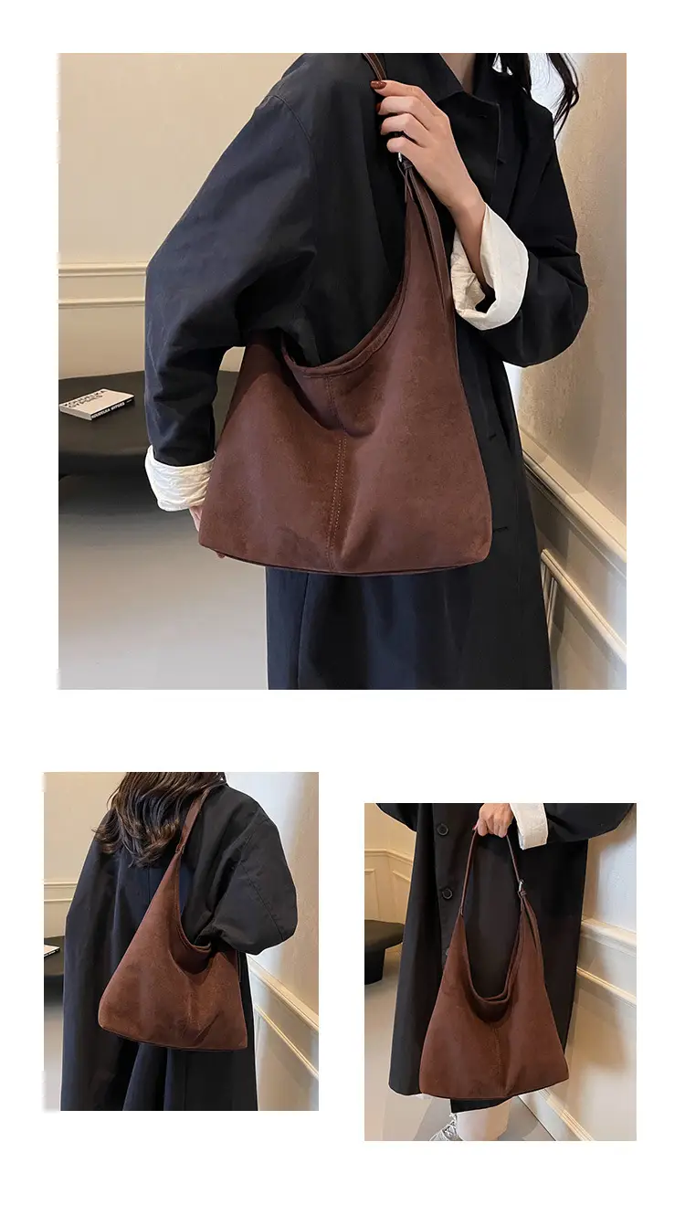 Vintage Suede Commuter Tote Bag for Women 2026 — feature 13