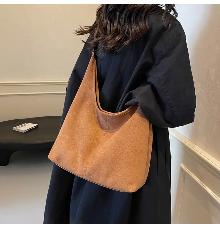 Vintage Suede Commuter Tote Bag for Women 2026 — feature 15