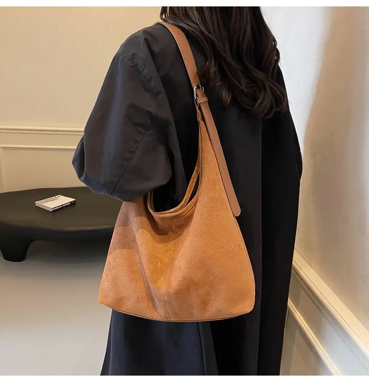 Vintage Suede Commuter Tote Bag for Women 2026 — feature 16
