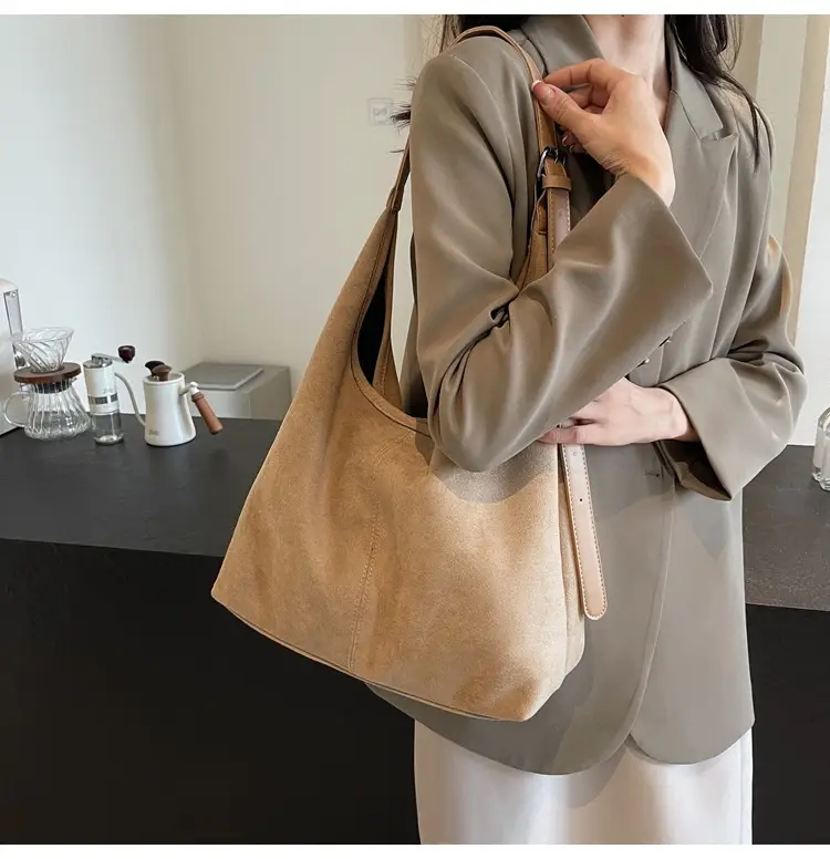 Vintage Suede Commuter Tote Bag for Women 2026 — feature 23