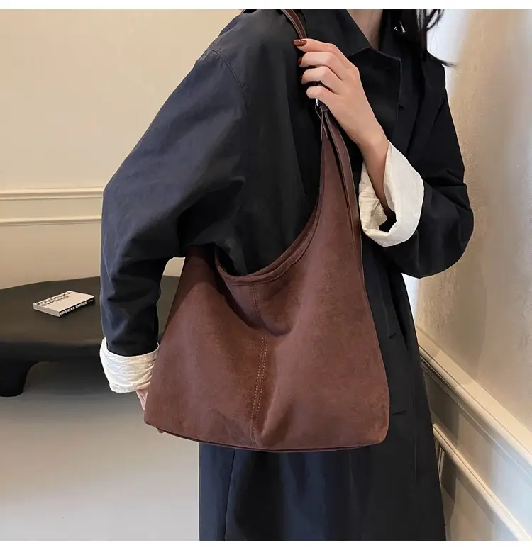 Vintage Suede Commuter Tote Bag for Women 2026 — feature 26