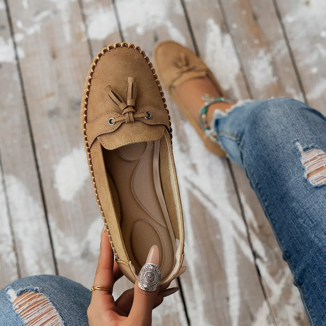 plus size new foreign trade stitching laser ladies flat-bottomed loafers foreign trade cross-border e-commerce supply - Image 6