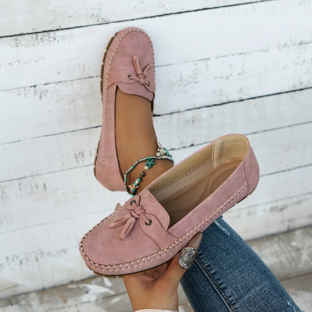 plus size new foreign trade stitching laser ladies flat-bottomed loafers foreign trade cross-border e-commerce supply - Image 8