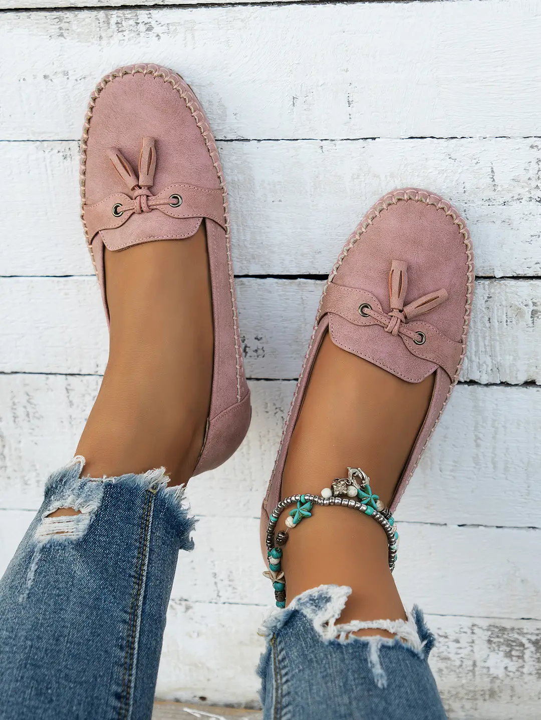 plus size new foreign trade stitching laser ladies flat-bottomed loafers foreign trade cross-border e-commerce supply — feature 14