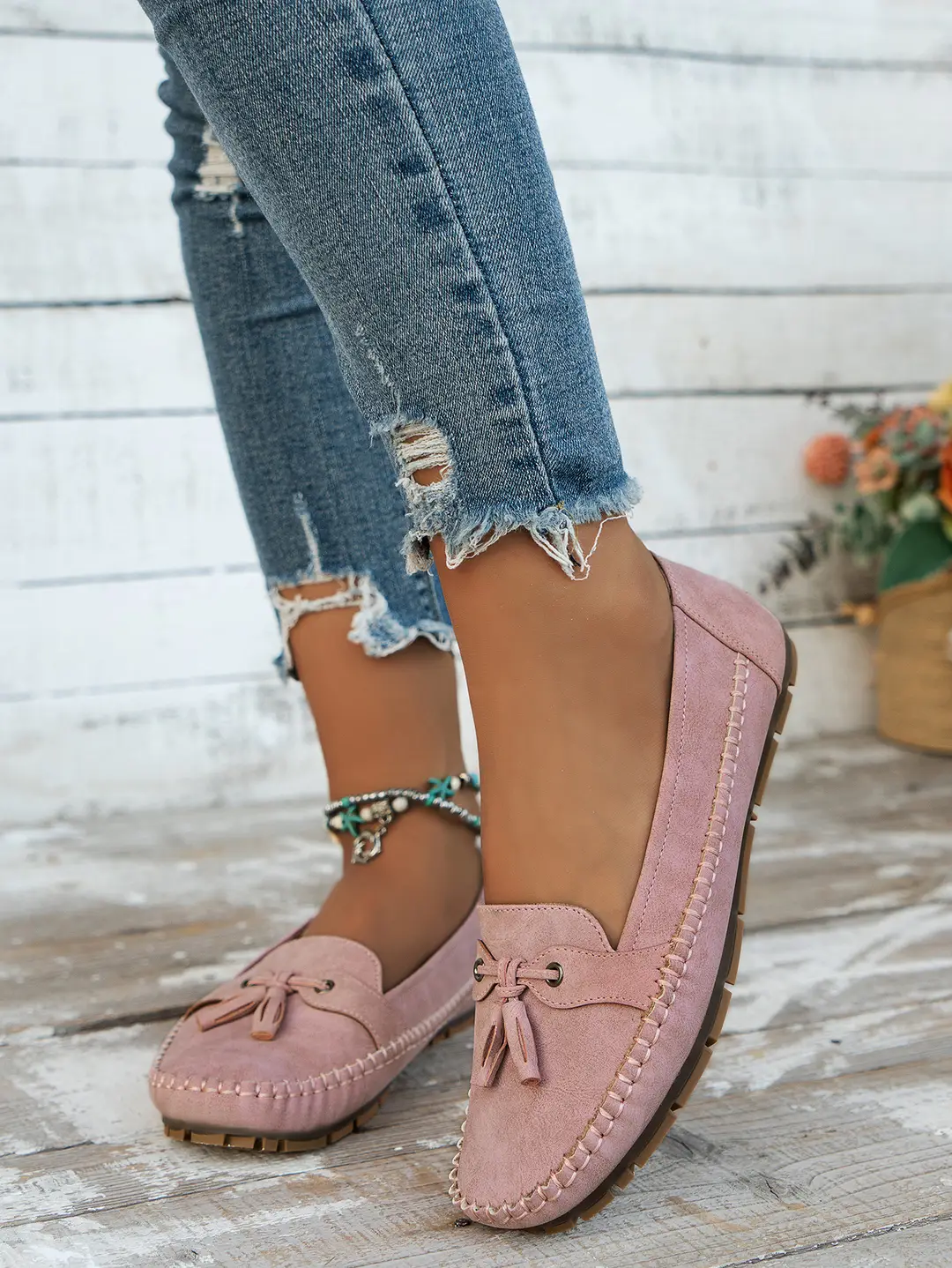 plus size new foreign trade stitching laser ladies flat-bottomed loafers foreign trade cross-border e-commerce supply — feature 15