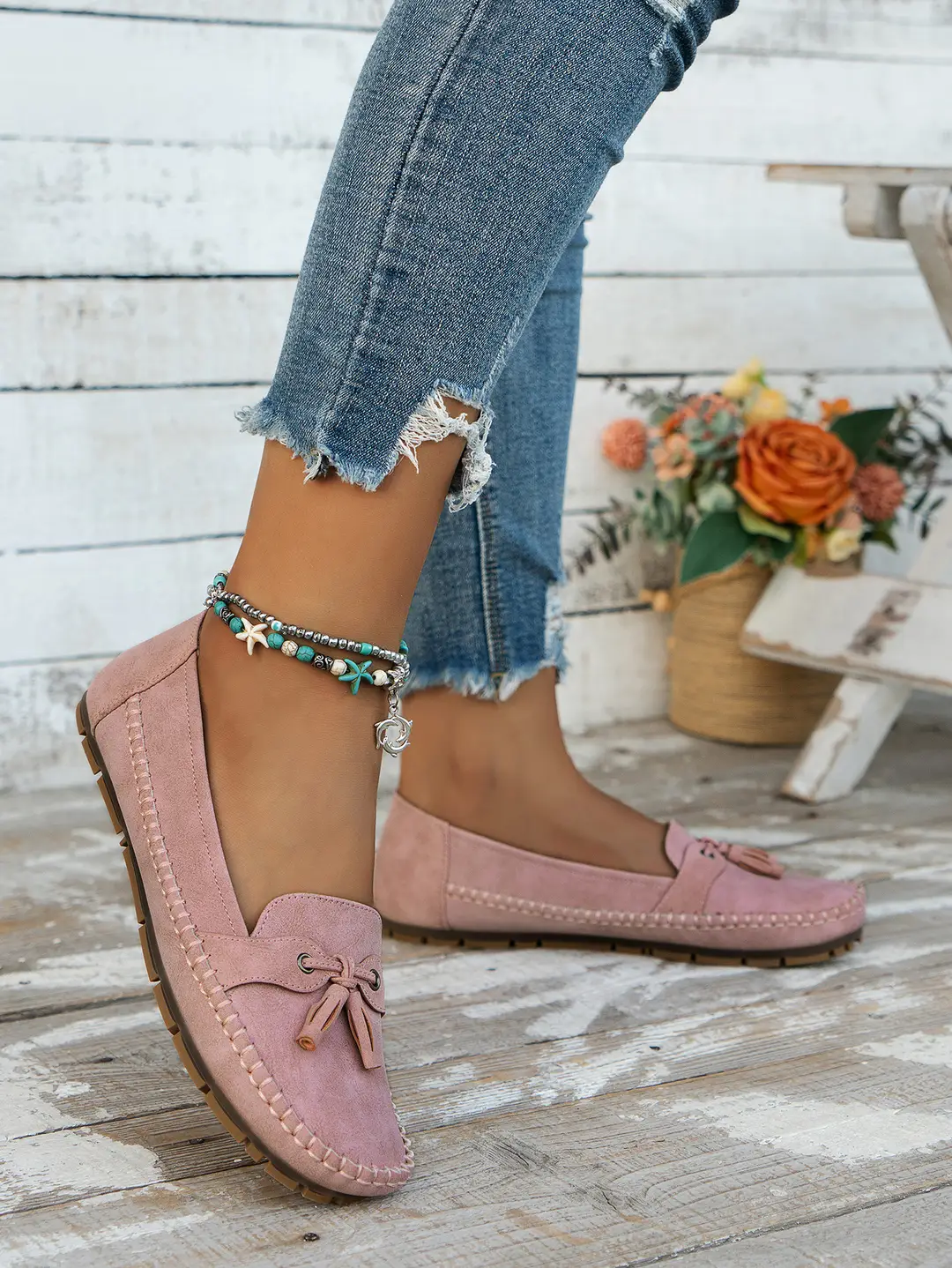 plus size new foreign trade stitching laser ladies flat-bottomed loafers foreign trade cross-border e-commerce supply — feature 16