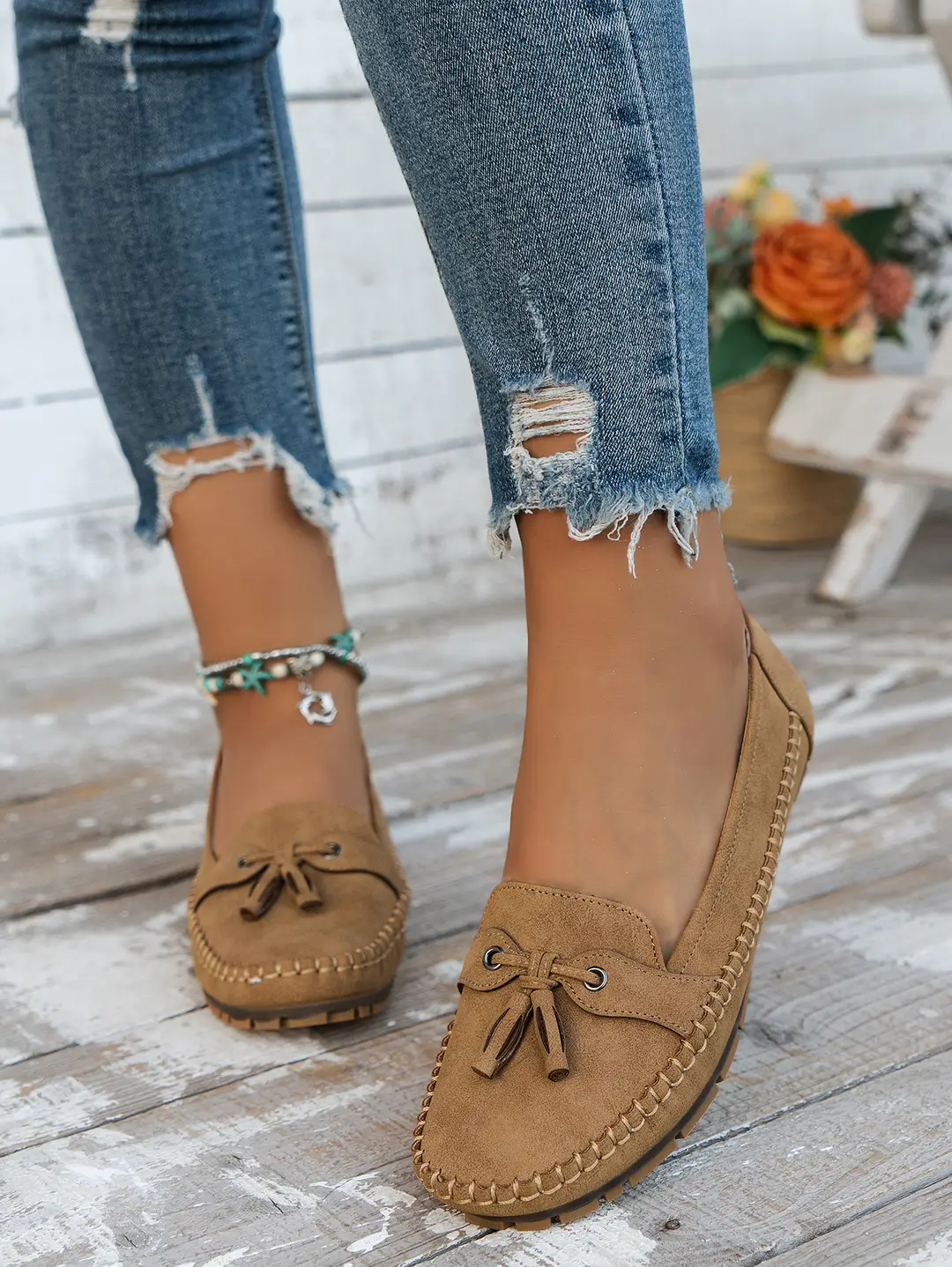 plus size new foreign trade stitching laser ladies flat-bottomed loafers foreign trade cross-border e-commerce supply — feature 21