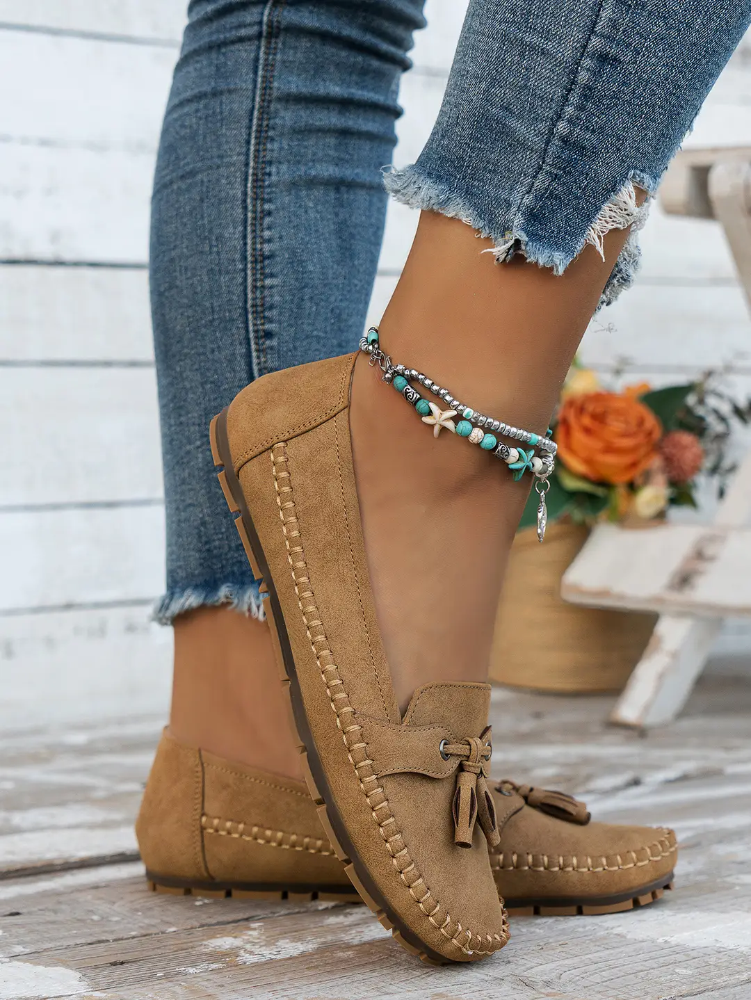 plus size new foreign trade stitching laser ladies flat-bottomed loafers foreign trade cross-border e-commerce supply — feature 22