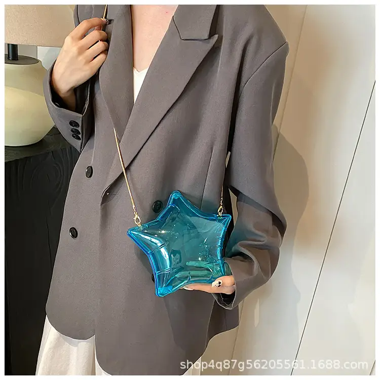 Red Star Shape Acrylic Shoulder Bag for Women — feature 13
