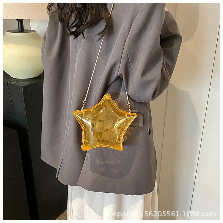 Red Star Shape Acrylic Shoulder Bag for Women — feature 16