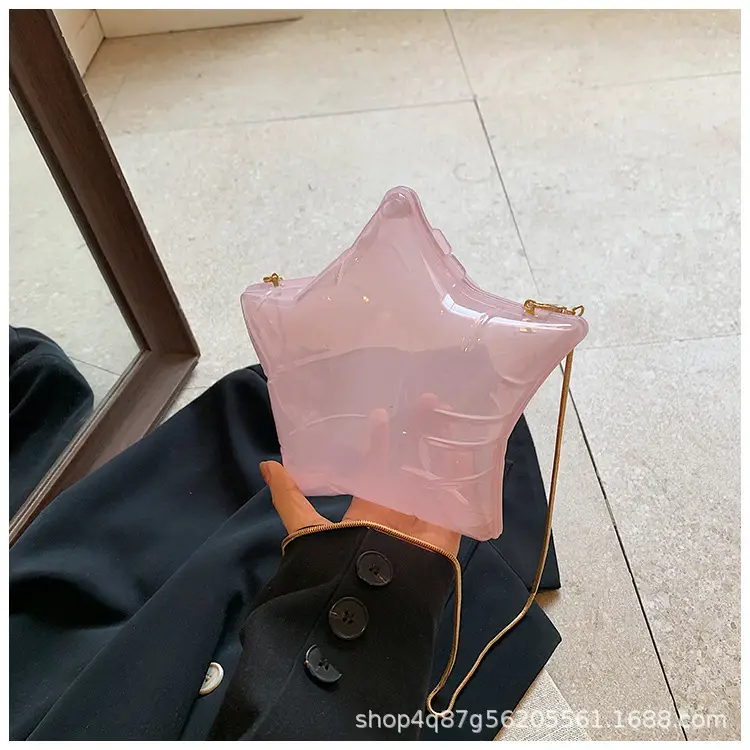 Red Star Shape Acrylic Shoulder Bag for Women — feature 19