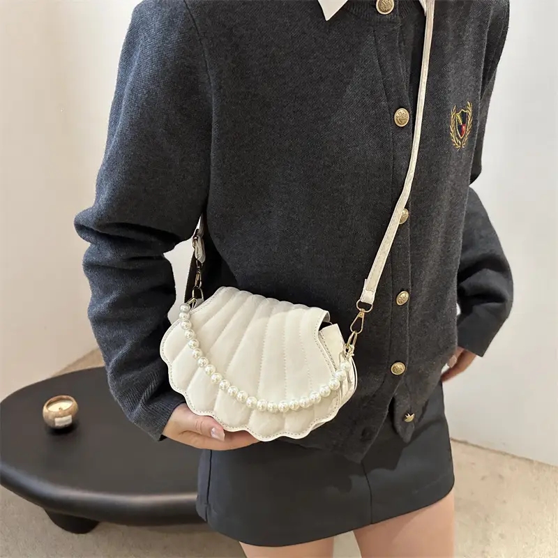 Pearl Embellished Pearl Crossbody Bag for Women