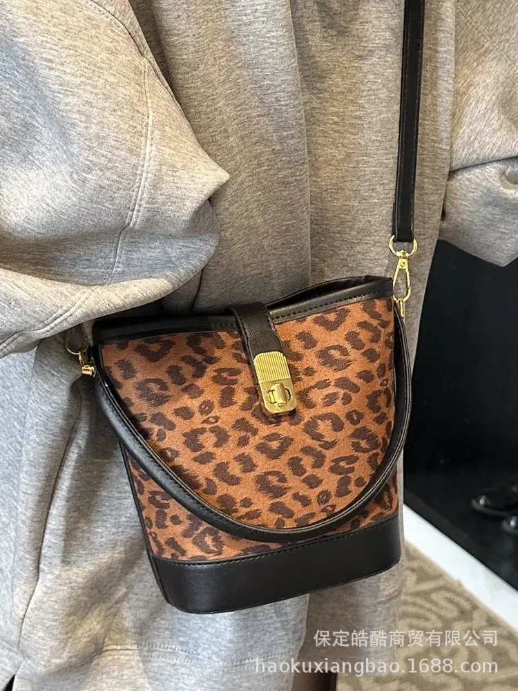 Retro Leopard Print Hand Bag Women 2024 - Image 4