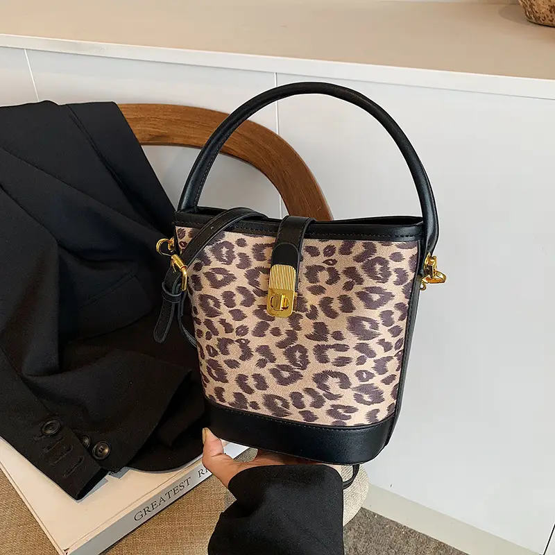 Retro Leopard Print Hand Bag Women 2024 - Image 2