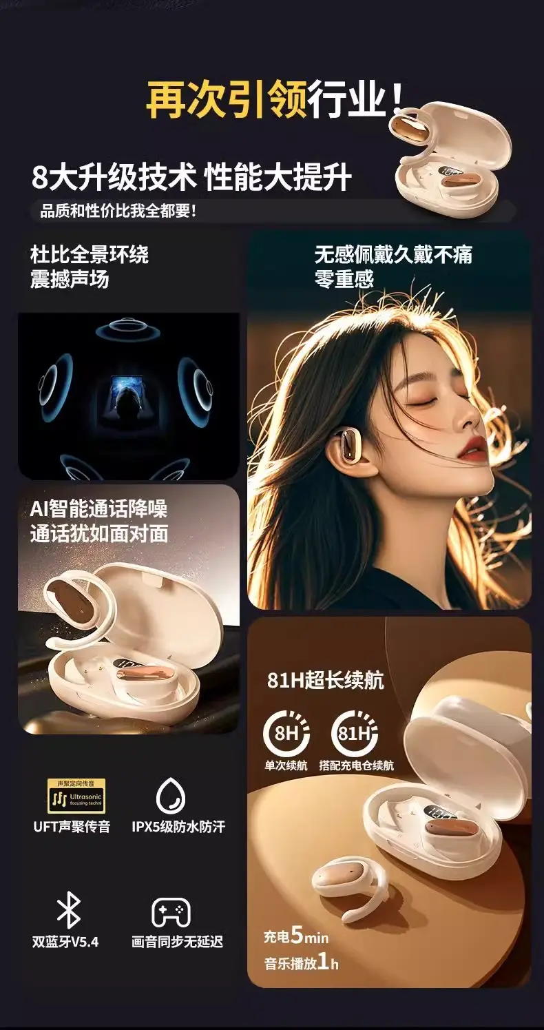 Over-Ear Wireless Bluetooth Headphones with Long Battery Life β feature 1