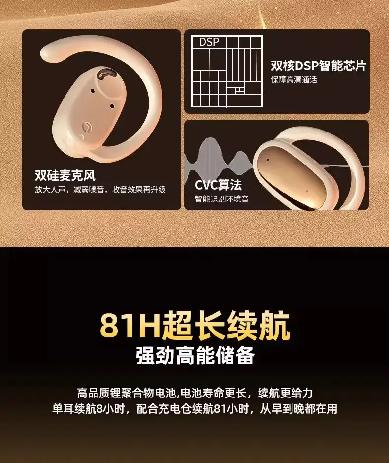 Over-Ear Wireless Bluetooth Headphones with Long Battery Life β feature 8