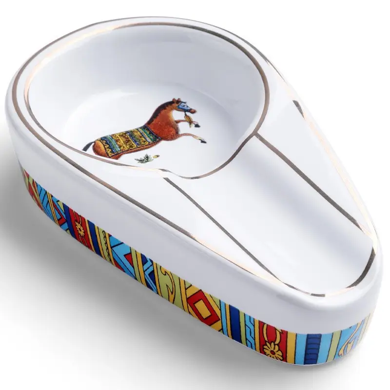 Cigar Ashtray, Large Diameter Cigar Ashtray, Ceramic Ashtray, Creative Single-Person Cigar Ashtray, Smoking Accessories