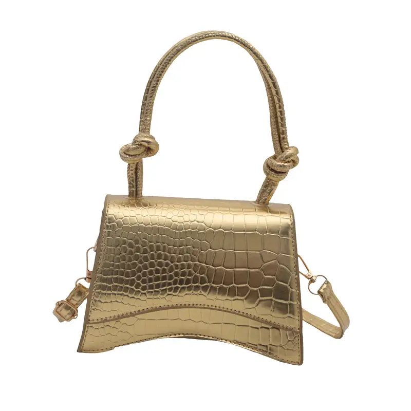 Crocodile Textured Shoulder Bag Women 2024 - Image 9