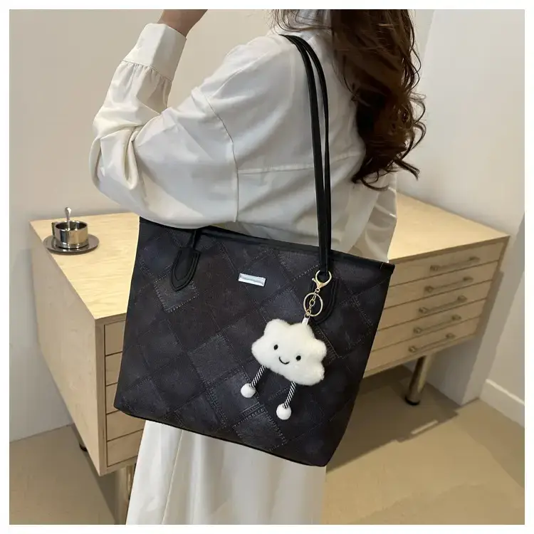 Retro Quilted Shoulder Bag Women 2024 New — feature 18