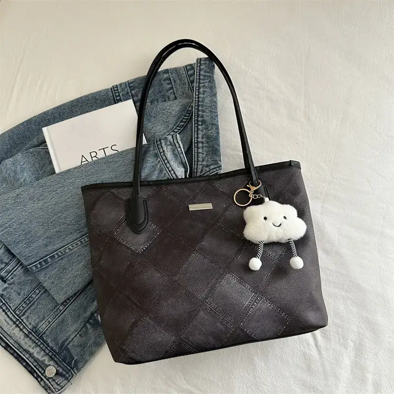 Retro Quilted Shoulder Bag Women 2024 New - Image 5