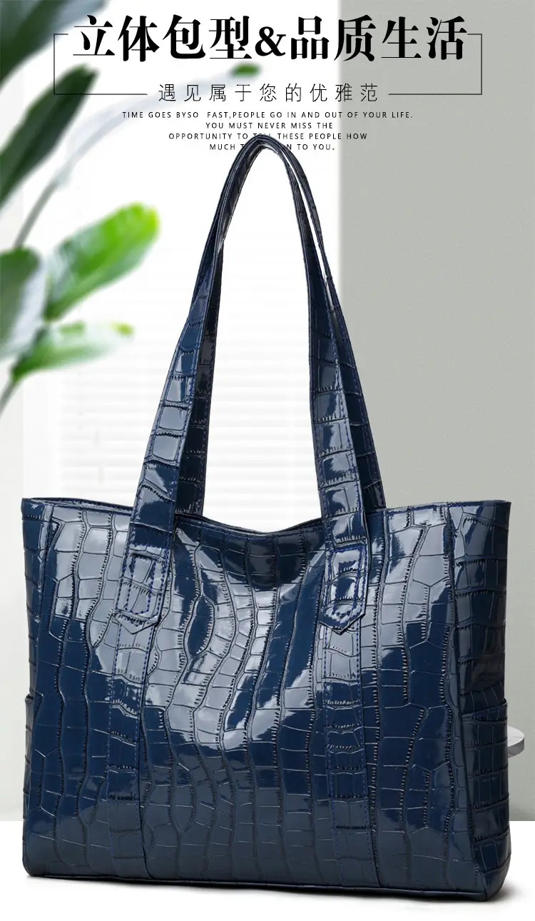Korean Style Large Capacity Shoulder Tote Bag White — feature 1