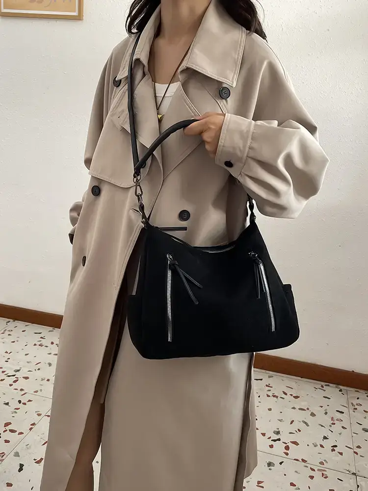 Black Retro Fashion Women's Shoulder Bag 2024 - Image 8