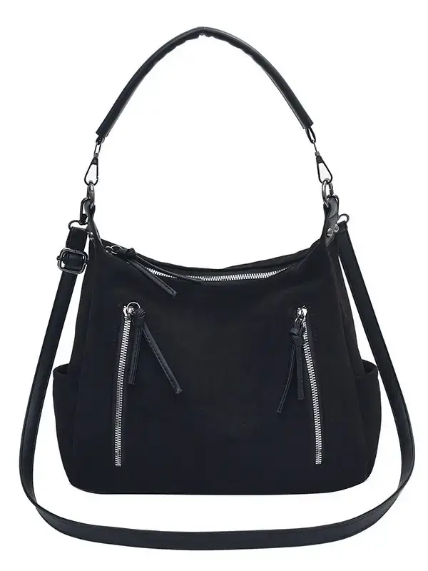 Black Retro Fashion Women's Shoulder Bag 2024 - Image 9