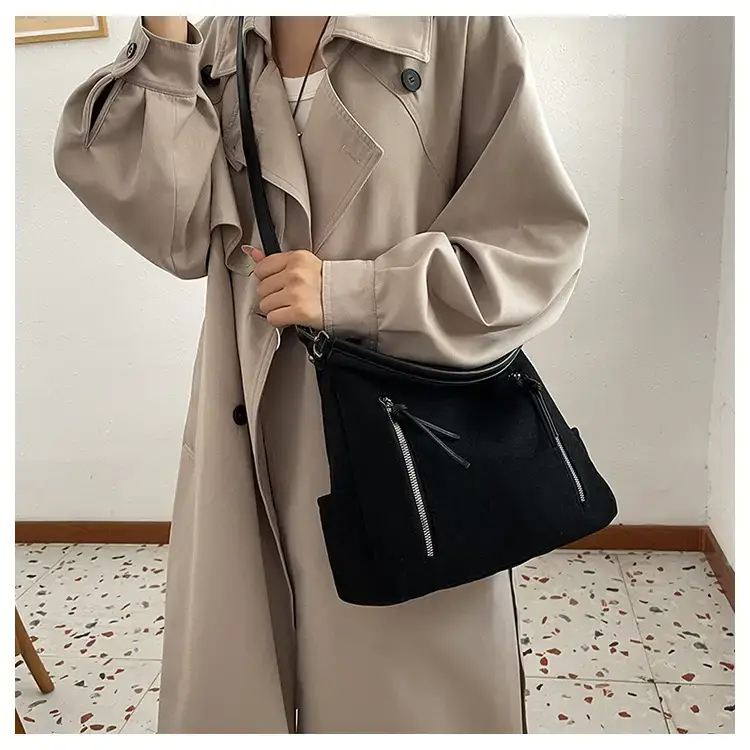 Black Retro Fashion Women's Shoulder Bag 2024 — feature 14