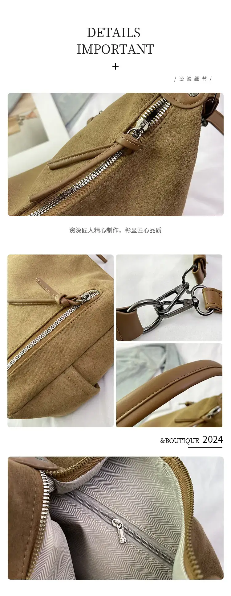 Black Retro Fashion Women's Shoulder Bag 2024 — feature 4