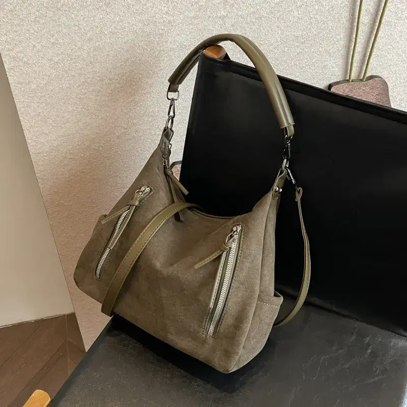 Black Retro Fashion Women's Shoulder Bag 2024 - Image 2