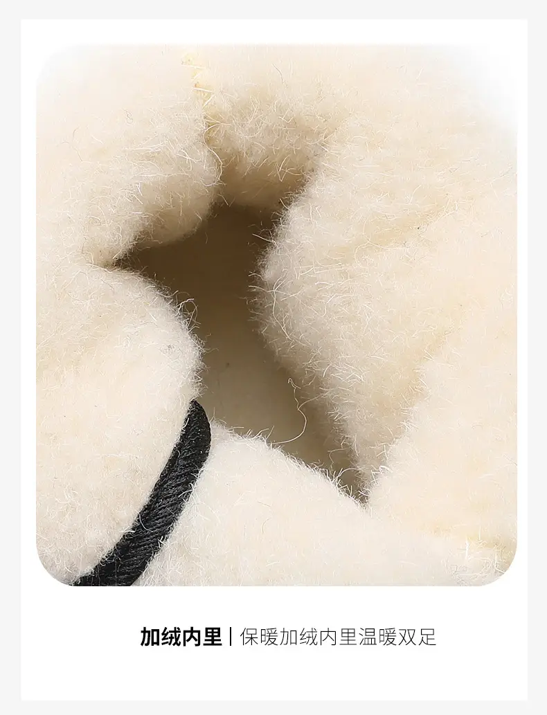 Winter Old Beijing Cloth Shoes Women's Cotton Shoes Ethnic Style Short Boots fleece-lined Warm Mother Shoes Chinese Style Embroidered Women's Cotton Boots — feature 10
