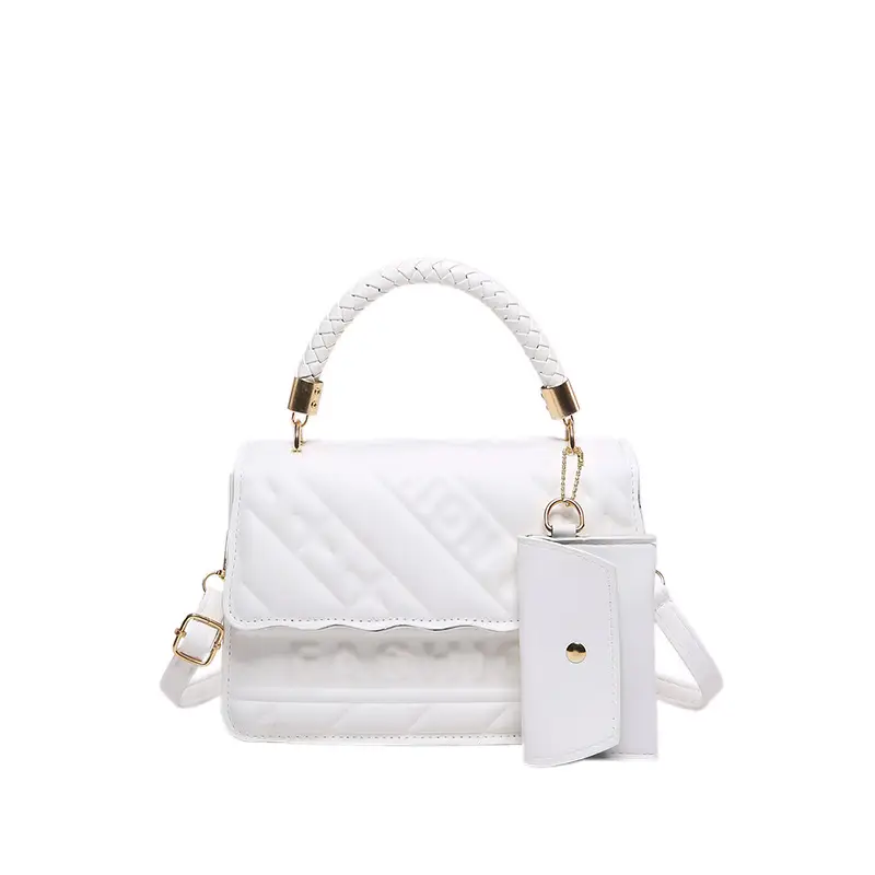 Green Quilted Crossbody Handbag for Women