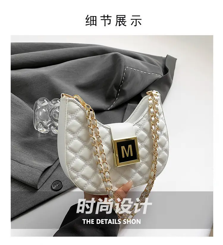 Pink Diamond Chain Shoulder Bag for Women 2024 — feature 2
