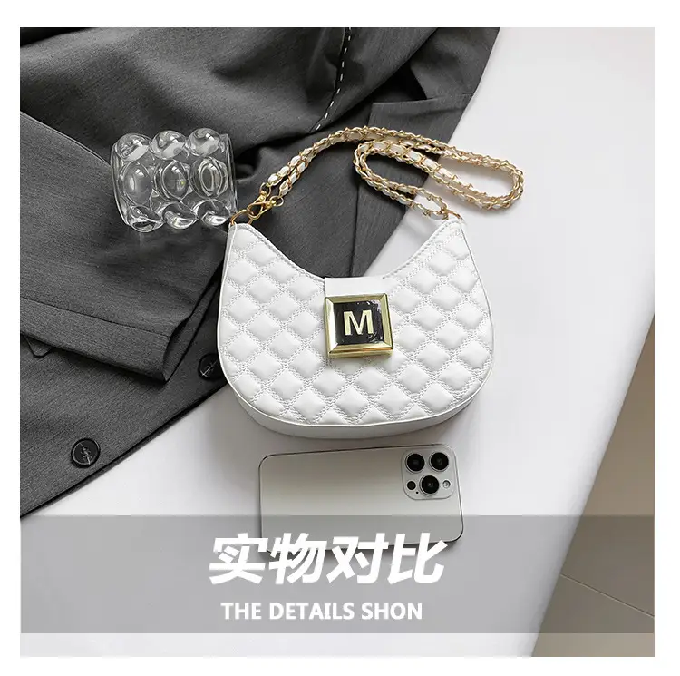Pink Diamond Chain Shoulder Bag for Women 2024 — feature 5