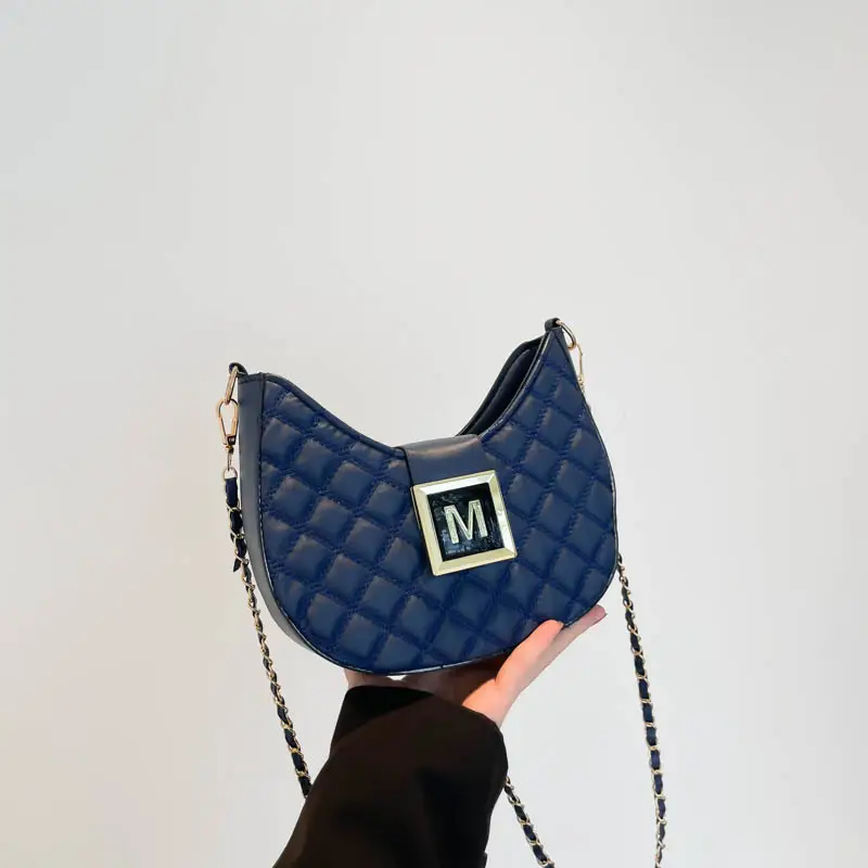 Pink Diamond Chain Shoulder Bag for Women 2024 - Image 3